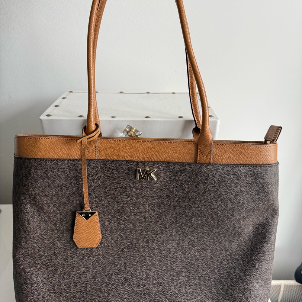 Michael Kors Brown and Tan Structured Tote